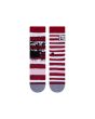 Calcetines Stance Mickey TV Haring Mix blanco y rojo a rayas Frontal