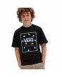 Niño con camiseta de manga corta Vans Print Box Shark Fin negra