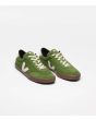 Zapatillas de ante Veja Panenka Suede Verde Militar, Beige y Marrón Unisex frontal