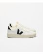 Zapatillas Veja V-10 Prime Leather blancas y negras unisex