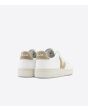 Zapatillas de cuero Veja V-12 Leather White Dune Unisex posterior