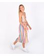 Mujer con Vestido holgado Hurley Sara Midi Multicolor