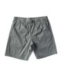 Pantalón corto elástico Vissla No See Ums Eco Elastic 18'' Moss con cintura ajustable y tejido de algodón orgánico para hombre