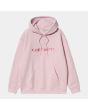Sudadera con capucha Carhartt WIP Hooded Carhartt Sweatshirt rosa para mujer