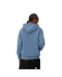 Mujer con sudadera de capucha Carhartt WIP Hooded Carhartt Sweatshirt Azul Sorrento con logo rosa posterior