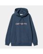 Sudadera con capucha Carhartt WIP Women's Hooded Carhartt Sweatshirt Squid Glassy Pink para mujer