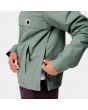 Mujer con chaqueta de invierno con capucha Carhartt WIP Nimbus Pullover verde abertura lateral
