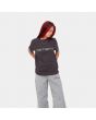 Mujer con camiseta orgánica de manga corta Carhartt WIP W' Script Artichoke Misty Sage