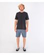 Hombre con pantalón corto Hurley H2O Dri Breathe 19" azul frontal