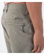 Hombre con Pantalón corto Hurley Phantom Heather Walkshort 20'' Oliva bolsillo trasero de cremallera