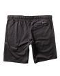 Pantalones cortos elásticos Vissla Comp Lite Eco 18" Elastic Walkshort negros para hombre posterior