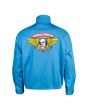 Vista posterior con cuello alzado Cazadora Powell Peralta Winged Ripper Jacket azul Postal Blue para hombre
