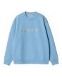 Sudadera Carhartt WIP W' Carhartt Sweatshirt Azul Bluebird-Fleur De Sel para mujer