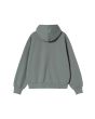 Parte trasera Sudadera Carhartt WIP W' Hooded Casey Sweatshirt Green Velvet-Silver para mujer