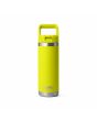 Botella termo de agua YETI con pajita integrada Yeti Rambler 18oz Straw Cap Firefly Yellow