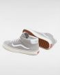 Zapatillas de caña media Vans Mid Skool Grises y Blancas Unisex suela waffle