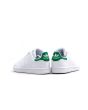Zapatillas Adidas Stan Smith C blancas y verdes para niño posterior