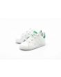 Zapatillas Adidas Stan Smith I para bebé blancas y verdes frontal