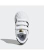 Zapatillas con velcro Adidas Superstar CFI blancas para niño 1 a 3 años superior