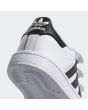 Zapatillas con velcro Adidas Superstar CFI blancas para niño 1 a 3 años talón