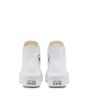 Zapatillas de plataforma Converse Chuck Taylor All Star Move High Top Blancas posterior