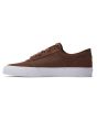 Zapatillas de cuero DC Shoes Teknic Marrón Chocolate para hombre izquierda