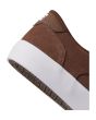 Zapatillas de cuero DC Shoes Teknic Marrón Chocolate para hombre talón