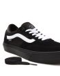 Zapatillas de Skateboard Vans Gilbert Crockett negras con banda lateral sidestripe blanca para hombre cordones 