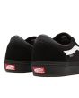 Zapatillas de Skateboard Vans Gilbert Crockett negras con banda lateral sidestripe blanca para hombre posterior