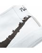 Zapatillas de Skateboard Nike SB Blazer Court Mid Premium blancas para hombre talón