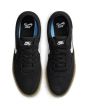 Zapatillas de Skateboard para hombre Nike Skateboarding Chron 2 negras con suela de goma y logo swoosh blanco superior