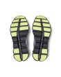 Zapatillas On Running Cloud X 3 AD Fossil-Hay grises y verde lima para mujer suela