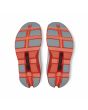 Zapatillas de Running On Cloudmonster Blancas y Naranjas para mujer suela Cloudtec