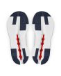 Zapatillas On Running Cloudnova blancas y rojas para hombre suela