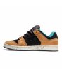 Zapatillas de cuero DC Shoes Manteca 4 marrones y negras para hombre izquierda