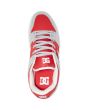 Zapatillas de cuero DC Shoes Manteca 4 grises y rojas para hombre superior