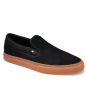 Zapatillas de skate sin cordones DC Shoes Manual Slip-On Le en negro gum frontal