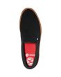 Zapatillas de skate sin cordones DC Shoes Manual Slip-On Le en negro gum superior