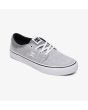 Zapatillas de Skate DC Shoes Trase TX SE en color gris y suela blanca para hombre frontal