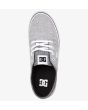 Zapatillas de Skate DC Shoes Trase TX SE en color gris y suela blanca para hombre superior