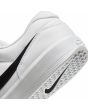 Zapatillas de skate Nike SB Force 58 Premium blancas con logo Swoosh negro para hombre talón