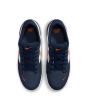 Zapatillas de Skate Nike SB Force 58 Azul Marino y blanco con el logo naranja para hombre superior