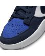 Zapatillas de Skate Nike SB Force 58 en Azul Marino blancas y azules para hombre puntera