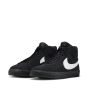 Zapatillas de Skate Nike SB Zoom Blazer Mid Negras con logo blanco frontal