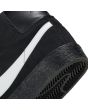 Zapatillas de Skate Nike SB Zoom Blazer Mid Negras con logo blanco talón