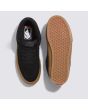 Zapatillas de Skate Vans Half Cab negro gum para hombre suela