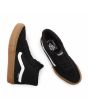 Zapatillas de Skateboard Vans SK8-Hi negras con banda lateral blanca y suela de goma para hombre superior