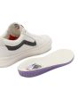 Zapatillas de Skateboard Vans SK8-Low Marshmallow Raven blancas con banda lateral gris para hombre plantilla