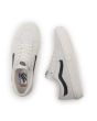 Zapatillas de Skateboard Vans SK8-Low Marshmallow Raven blancas con banda lateral gris para hombre superior