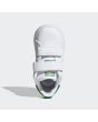 Zapatillas Adidas para bebé Stan Smith CF con cierre de velcro blancas y verdes superior